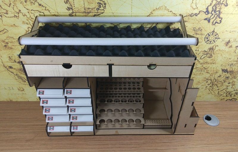 Three In One Model Ship Desktop Toolkit Tool Rack Building ship kit